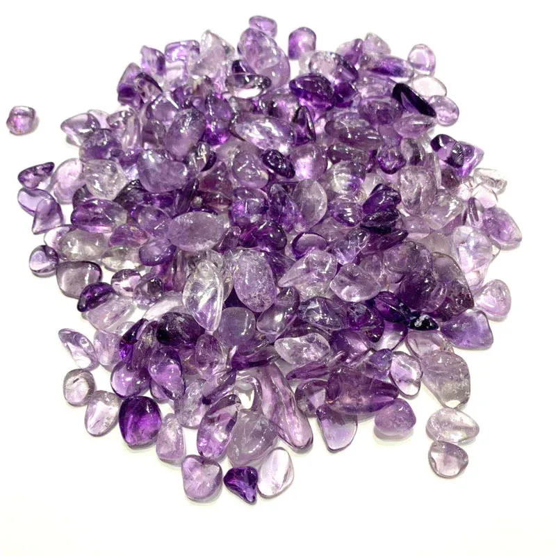 100g 8-12mm Natural Amethyst Gravel Quartz Crystal Stone Rock Chips Lucky Healing Natural Stones and Minerals