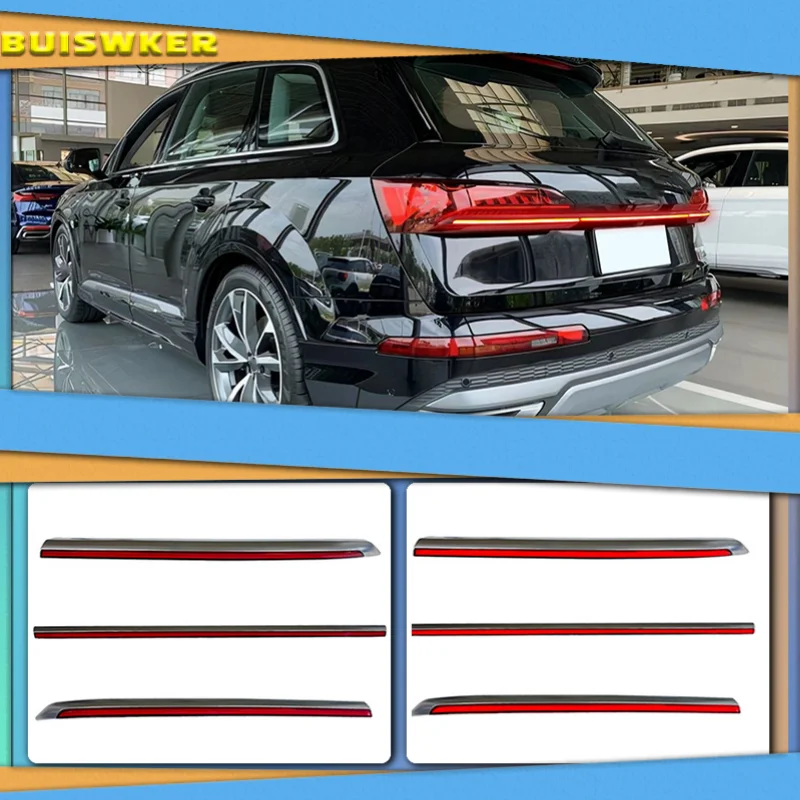 

Car LED Rear Fog Lamp Brake Light Dynamic Turn Signal Reflector Rear Bumper Trunk Tail Light For Audi Q7 2020 2021