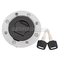 Motorcycle Fuel Gas Cap Cover Tank Lock Set For Suzuki V-Strom DL650 DL1000 DR800 GS500 Bandit GSF250 GSF400 GSF600 GSF1200