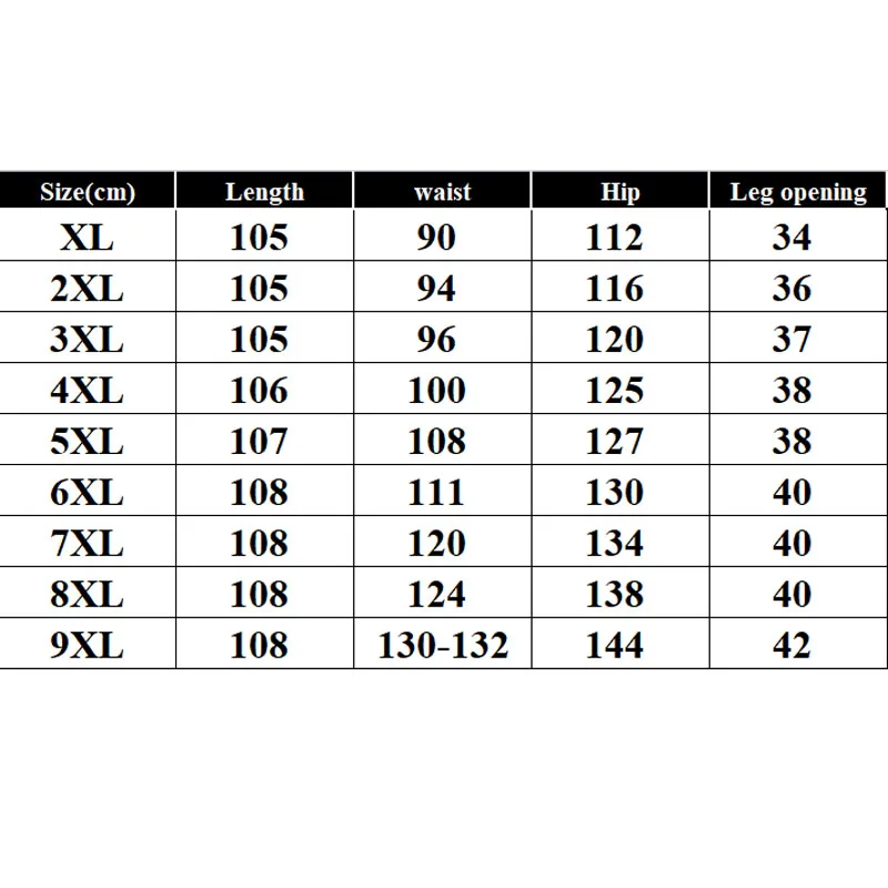 Wiosna jesień męskie spodnie 9XL talia 132cm Plus rozmiar 5XL 6XL 7XL 8XL spodnie duże rozmiary
