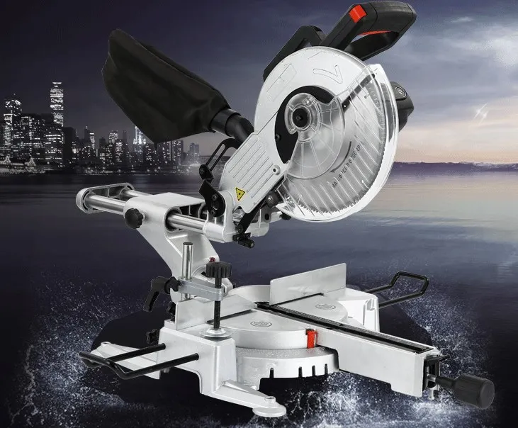 

10 inch woodworking saw multifunctional tie rod cutting machine saw aluminum machine 45 degree miter saw aluminum profile