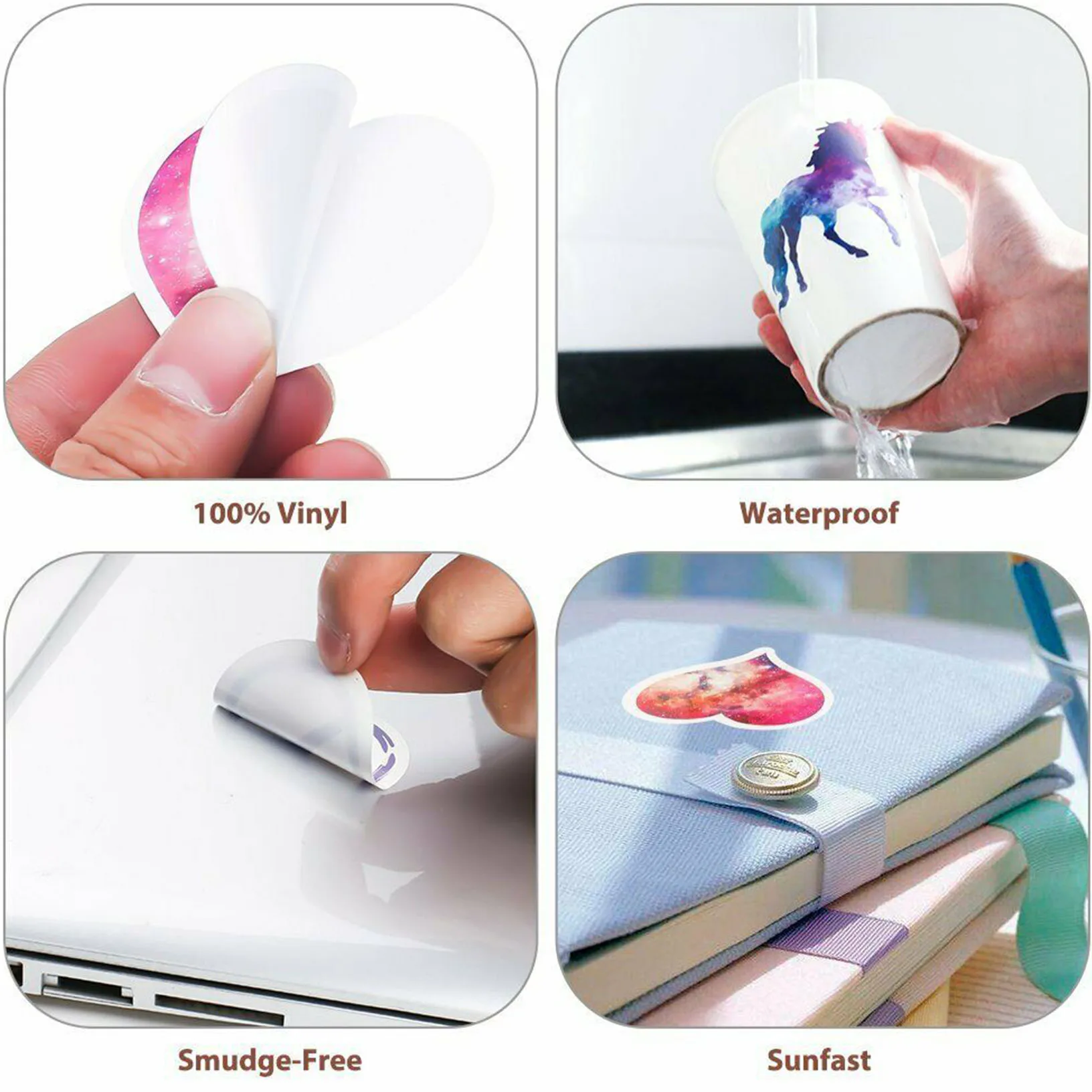 防水ビニールステッカー,ピンクのラップトップ接着剤,110ユニット