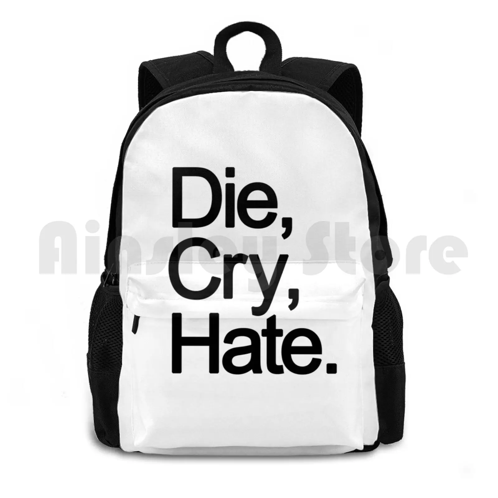 Live , Laugh , Love , Die , Cry , Hate. Outdoor Hiking Backpack Waterproof Camping Travel Live Laugh Love Die Cry Hate Funny