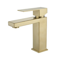 Bathroom brushed Gold Black nickel Faucet Deck Mounted Basin Sink Tap Mixer Hot & Cold Water Stainless Steel Faucet