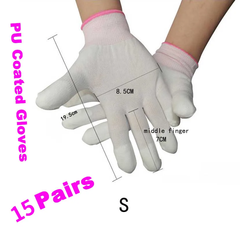 10 Pair Stable Quality Anti Static ESD Safe Antistatic Gloves Electronic Working Gloves PU Coated Antiskid For Finger Protection