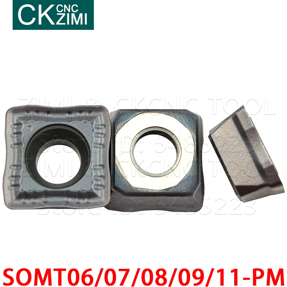 SOMT060204 SOMT070306 SOMT08T306 SOMT09T308 SOMT11T308 PM ZM2125 Sisipan Karbida Diindeks U Bor Memutar Alat Bubut CNC