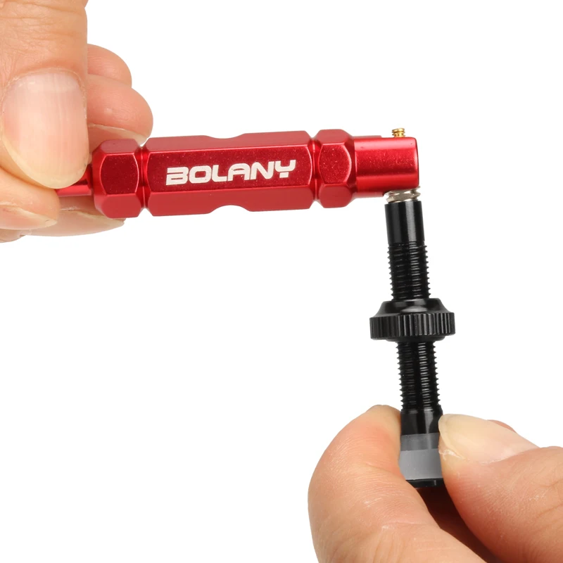 BOLANY Bicycle Tire Nozzle Wrench Multifunctional Valve Core Tool Double-head Portable Removal Disassembly Spanner Bike Repair