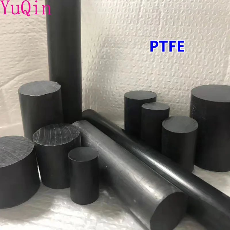 Large diameter Black graphite polytetrafluoroethylene bar environment-friendly non-toxic DIY PTFE plastic rod