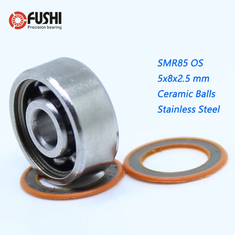 

SMR85 2OS Bearing 5x8x2.5 mm CB ABEC7 Stainless Steel Hybrid Ceramic Bearing DRY Ocean Fishing Reels Ball Bearings SMR85C