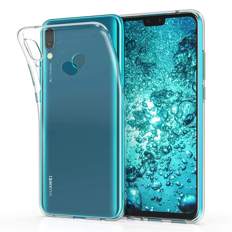 TPU Silicone Phone Back Cover for Huawei Y9 2019 Transparent Case 360 Protective Soft Clear Funda Y92019 Enjoy 9 Enjoy9 Plus Bag