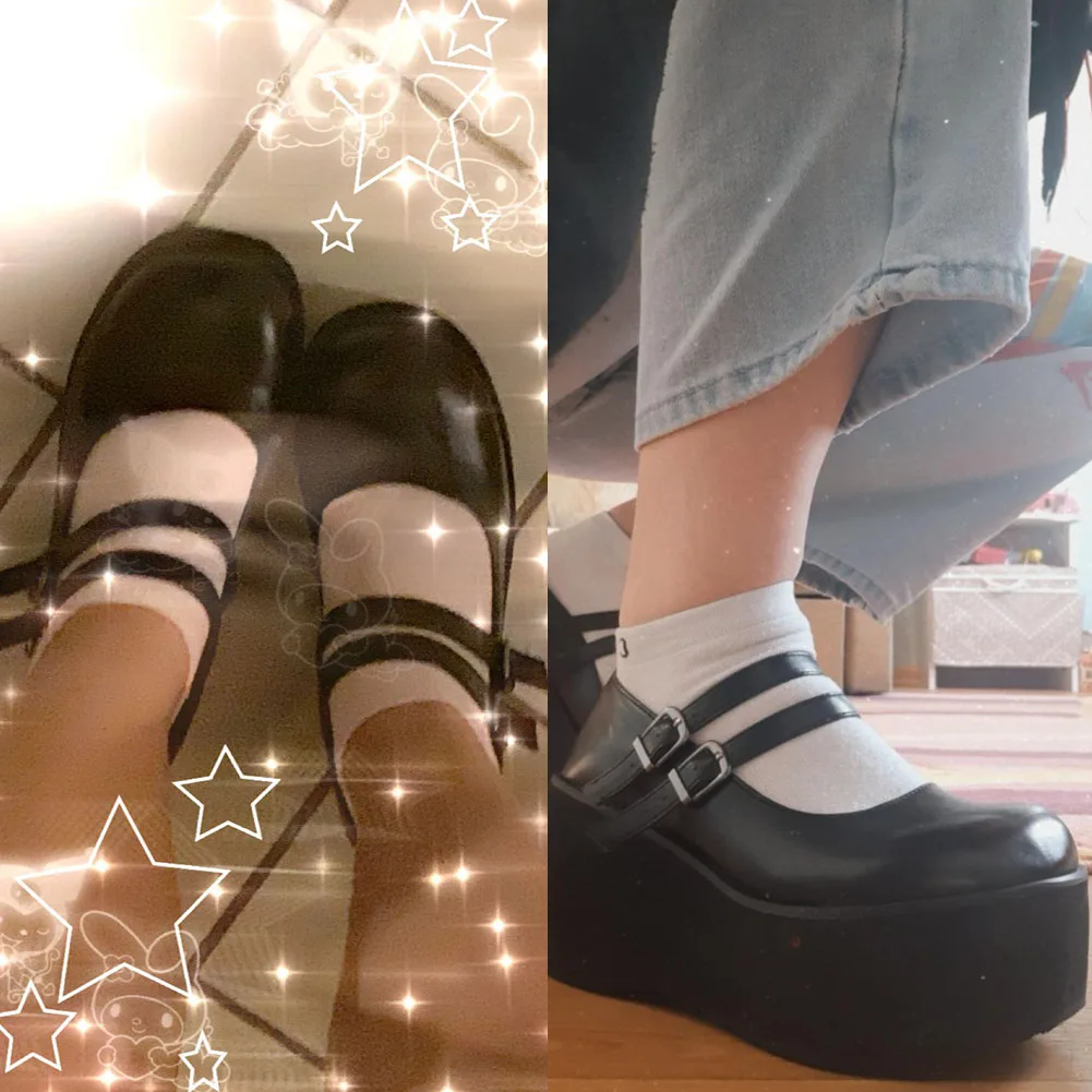DORATASIA marka Design kobieta Gothic Punk damskie czółenka buty na koturnie wysokie czółenka moda słodkie słodkie buty Lolita kobieta