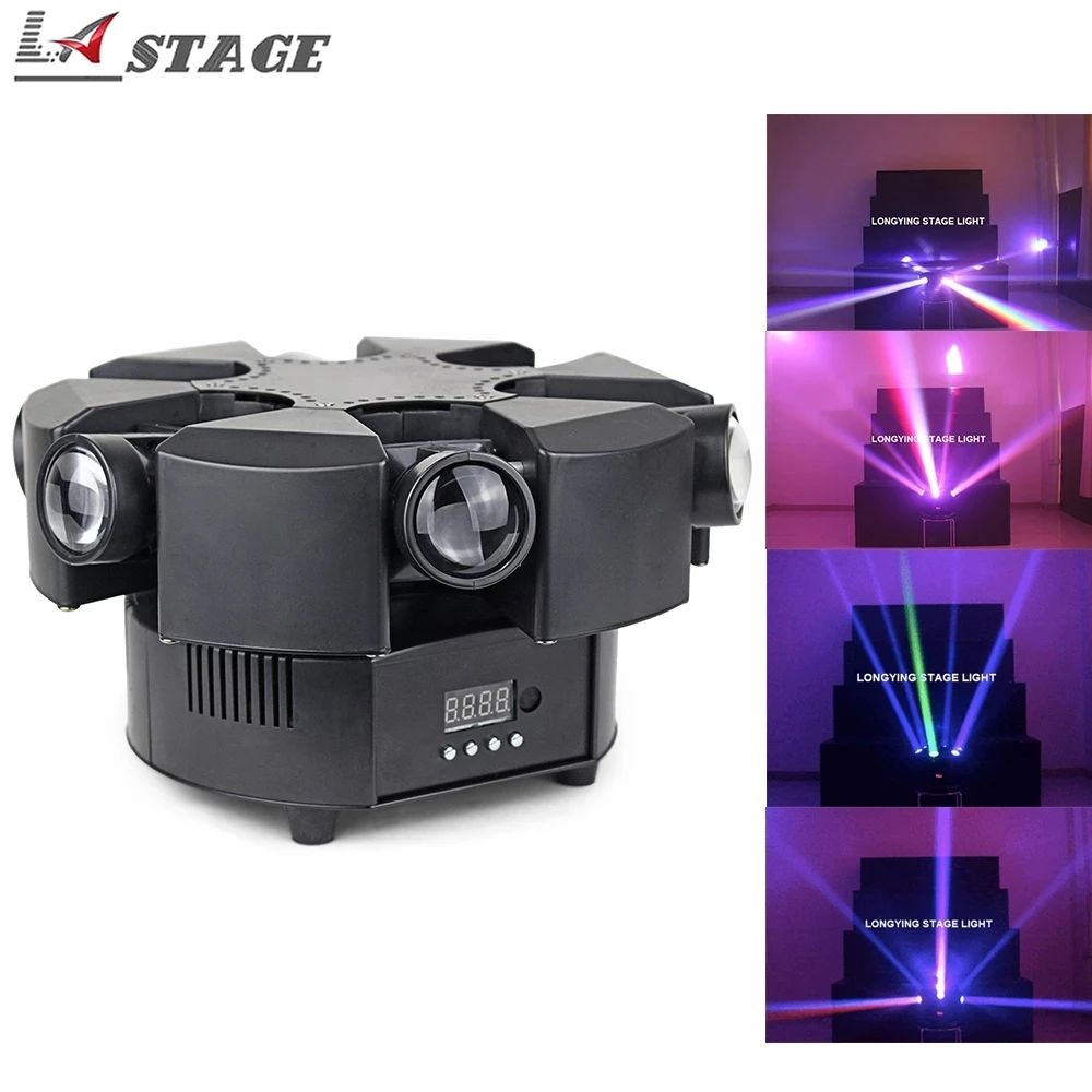 

Free Shipping High Brightness 70W 6X10W RGBW 4in1 Beam Moving Head Light 6 Head LED Beam DMX512 17/38CH Disco Stage lighting For