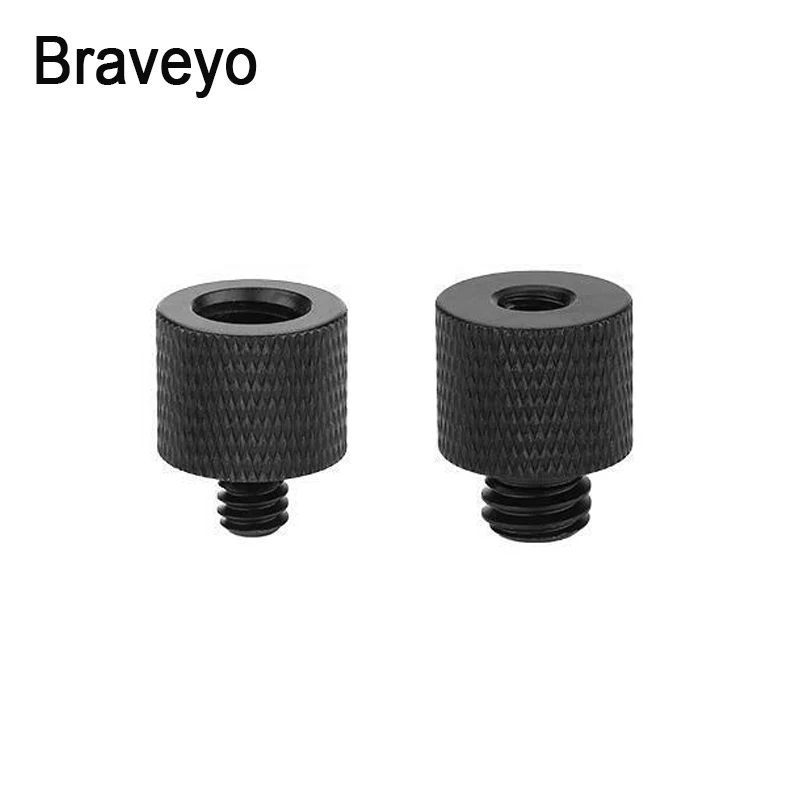 Conversion screw 1/4 to 3/8 Inch Thread Screw Mount Adapter Aluminum Ballhead Tripod Plate Screw for Dslr Camera Monopod