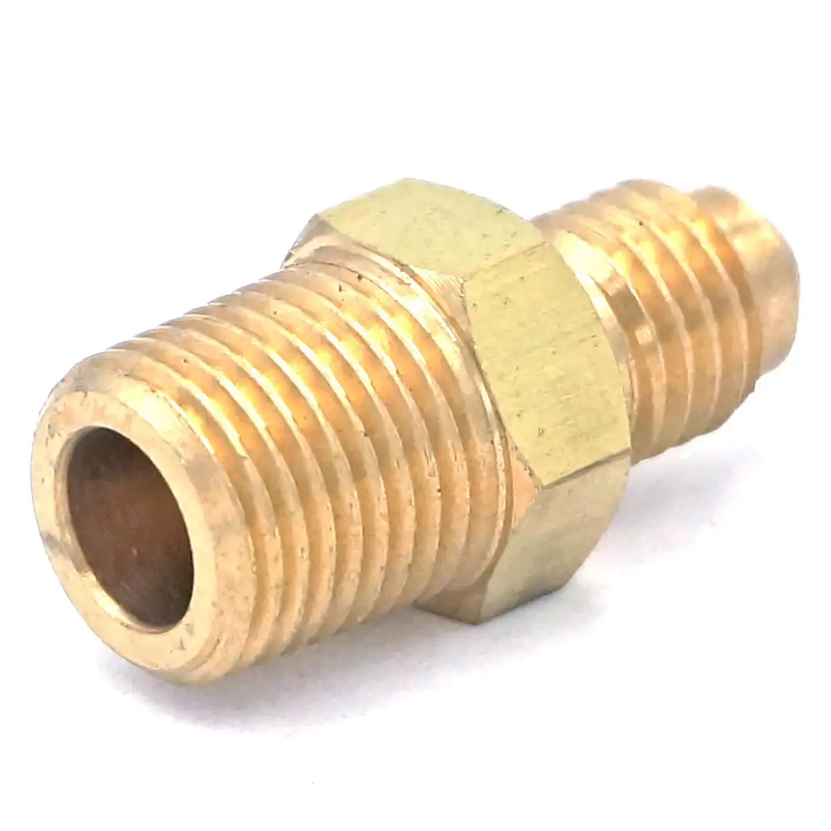 SAE Thread 5/16 "-24 UNF Fit Tube OD 1/8" - 1/8 "NPT maschio ottone SAE 45 gradi adattatori per raccordi per tubi connettori 1000PSI