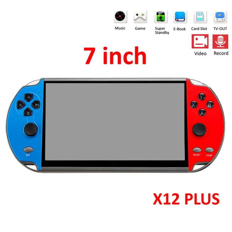 

7 Inch Game Console Portable Camera Mp3 5 Hd Movies Double Rocker 16g Video Kids Music Lcd Rechargeable Handheld Games Joystick