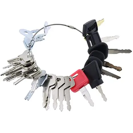 27 Heavy Equipment Construction Ignition Key Blank Set Custom Cut to fit Equipments 83353 14607 D250 9901 12343 777 787