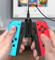 Fast Charging Handle Grip For Switch Joy Controller Charger Dock Station NS Gamepad Stand Holder