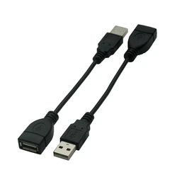 10CM USB 2.0 Extension Short Cable Cord For Smart TV PS4 Speed Data Extension Charge Cables Male To Female Wire 0.5m 1.5m 3m 5m