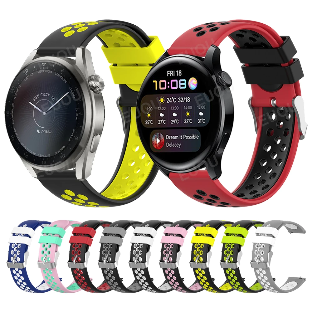 Colorful Sports Silicone Strap Band For HUAWEI WATCH 3 46mm/GT 2 Pro/HONOR MagicWatch 2/ES Replace Wristband Bracelet Watchband