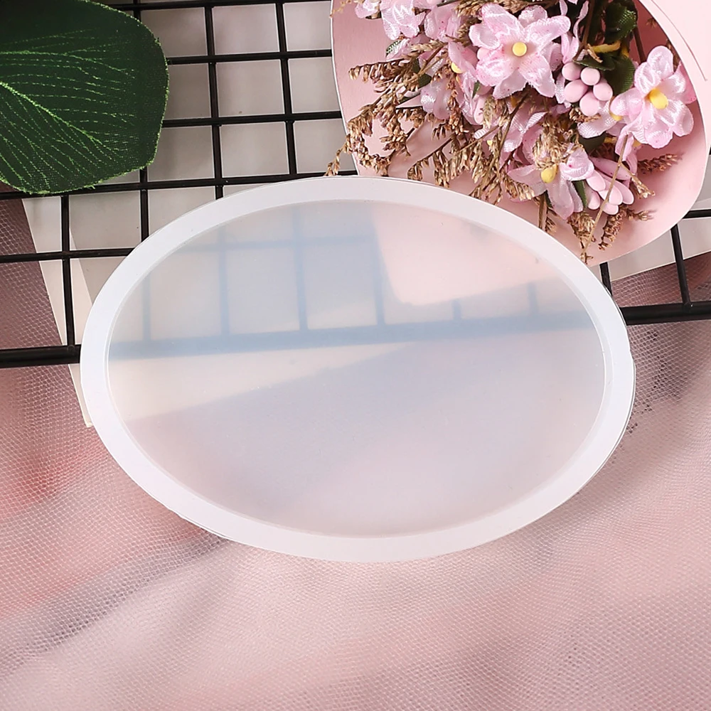 Oval Tray Silicone Casting Resin Molds For DIY Resin Epoxy Tray Coaster Jewelry Findings Tools Moulds Uv Epoxy Handmade Artcraft