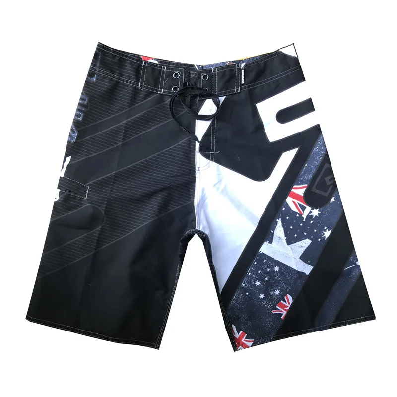 Men\'S Breeches Knee Board Shorts Stylish Striped Patchwork Print Trunks Summer Beach Vacation Casual Swimming Shorts Sportswear