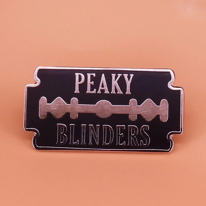 Peaky Blinders Brooch razor blade badge gangs movie collection