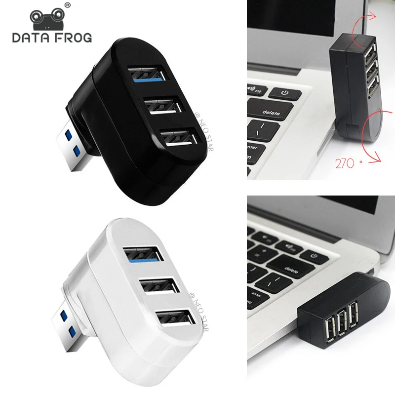 3 Port Multi 2.0/3.0 USB Hub Mini USB Hub High Speed Rotate Splitter Adapter For Laptop Notebook For PC Computer accessories