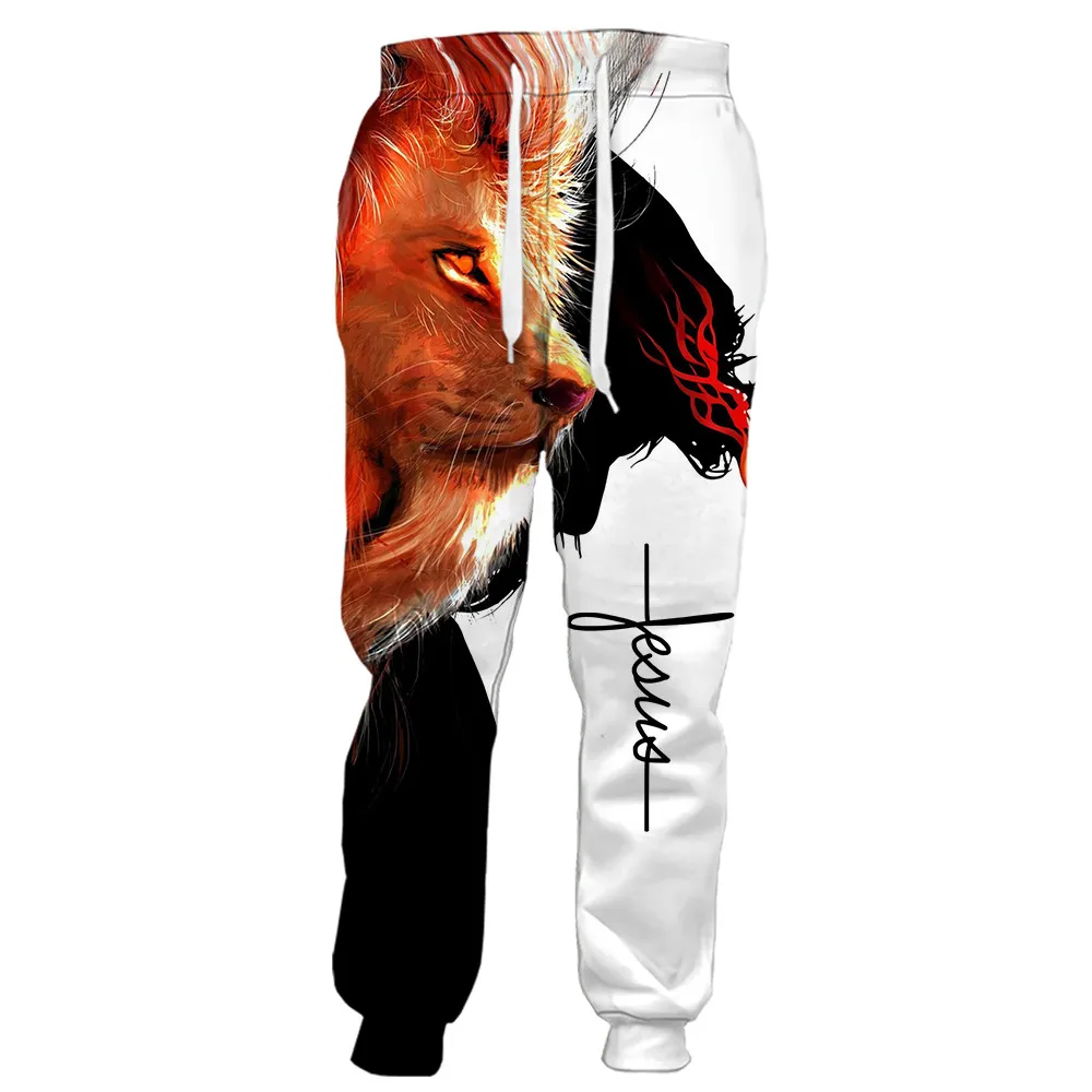 HX Tiere Hosen 3D Grafik Braun Kalb Bedruckte Hosen Harajuku Taschen Jogginghose Jogging Männer Kleidung S-5XL