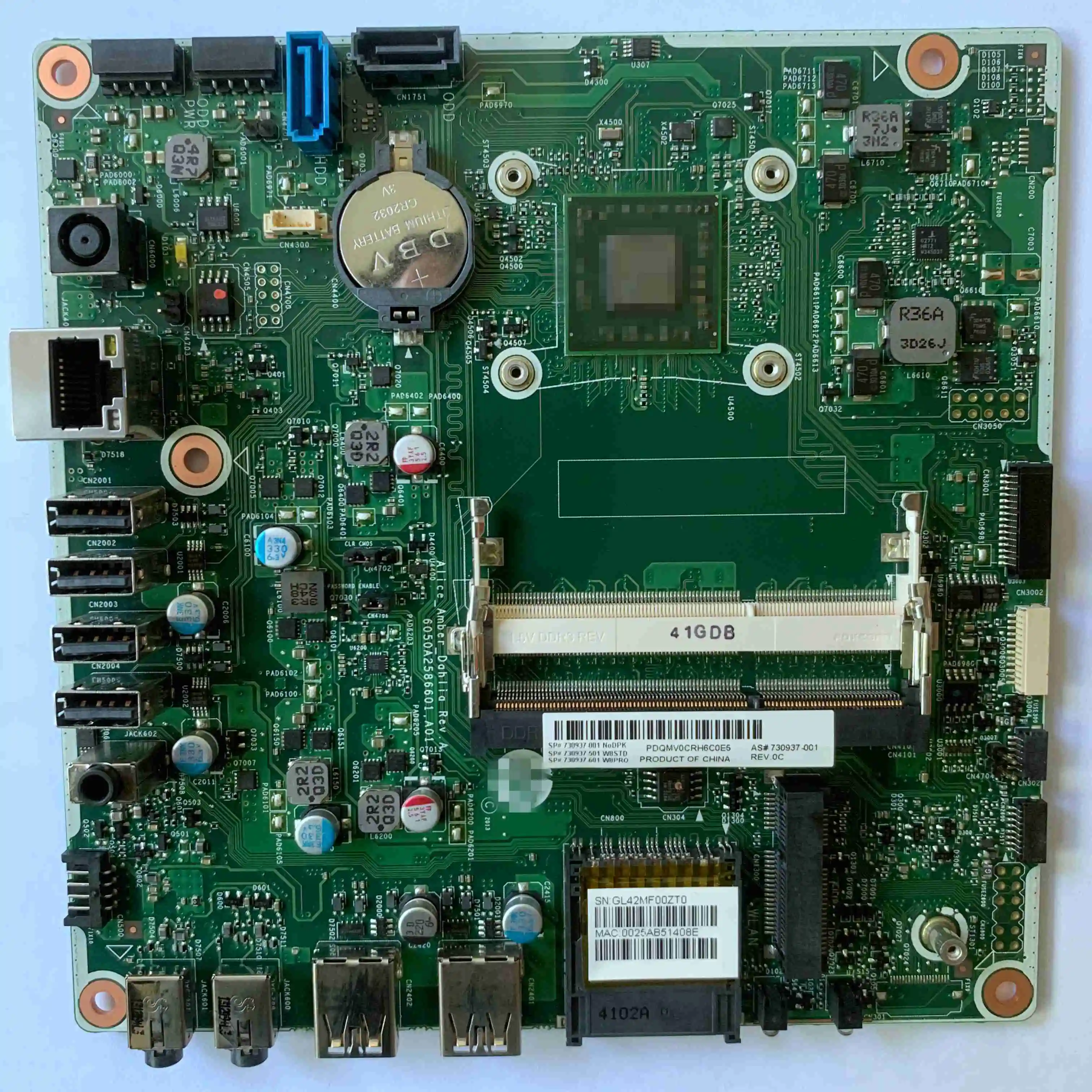 

NEW For HP Pavilion 23-g110 23-g009 23-g017c 23-g021la AIO with/AMD a6-5200 2.0ghz CPU Motherboard 730937-001/501/​601