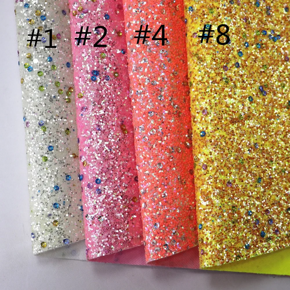 30cmx134cm Roll Shiny Coloful Chunky Glitter Fabric For Home Decorations Earring Bows  DIY Honghuxing AY257