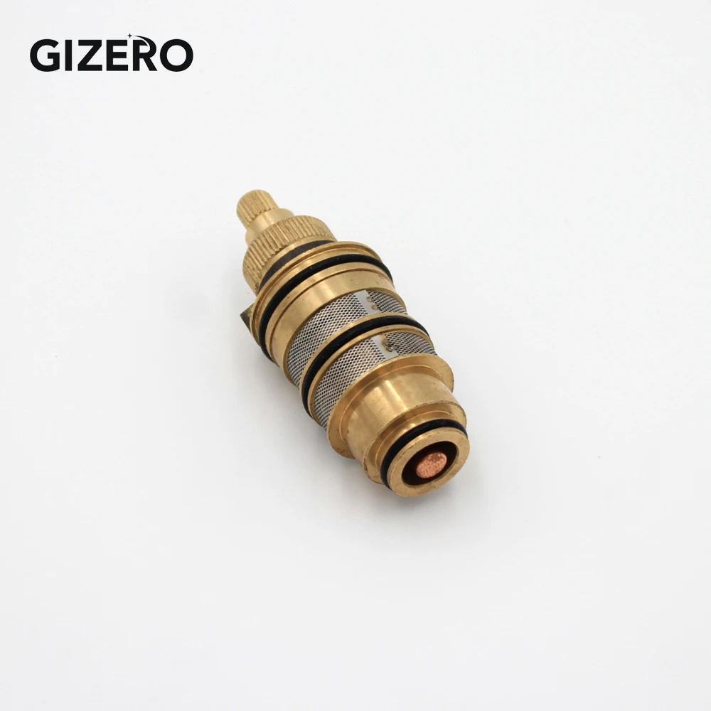 Thermostatic Cartridge Valve Copper Brass Temperature Control Thermostat Shower Mixing Faucet Cartridge Replacement ZR990