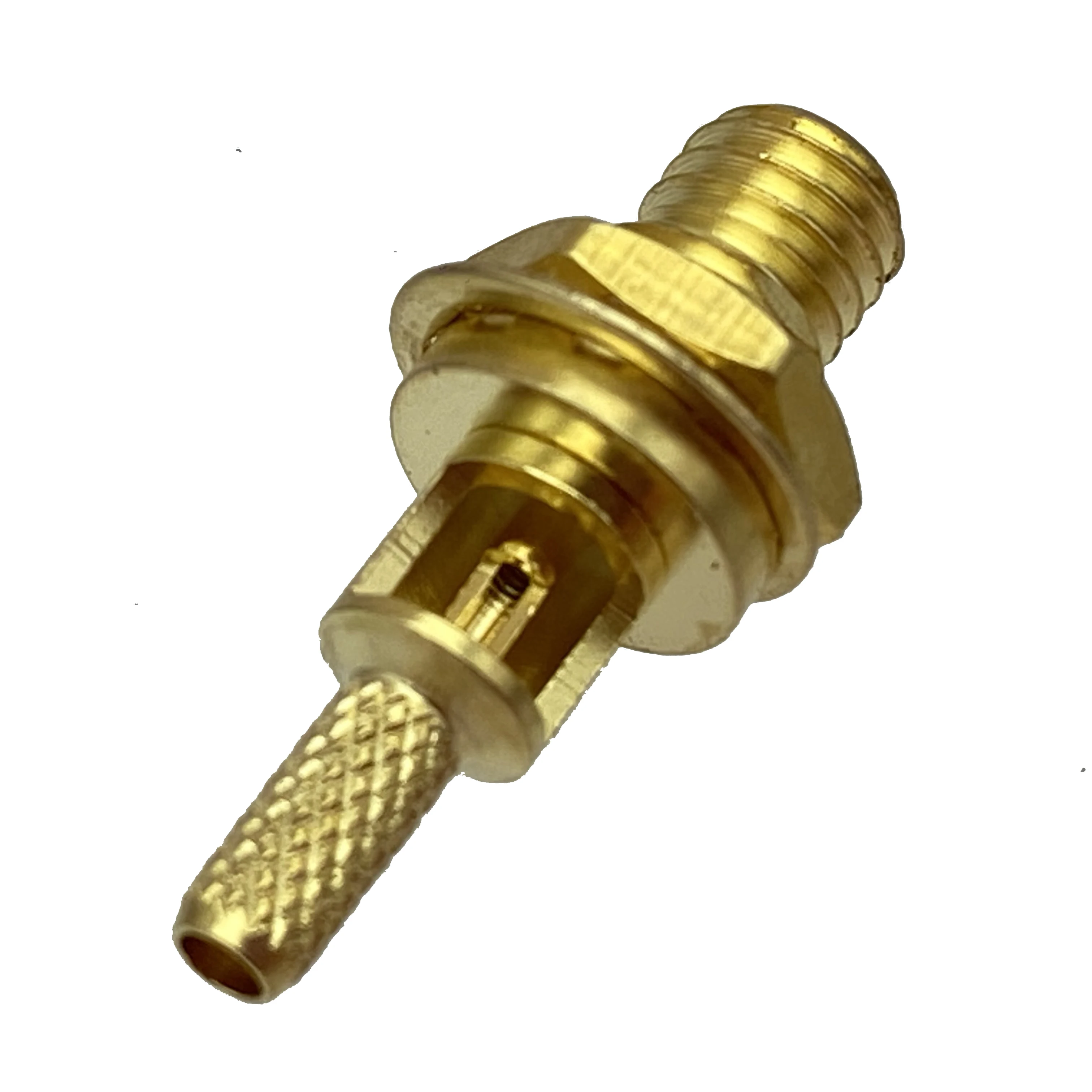 1pce L5 Microdot Connector female nut bulkhead 10-32UNF RG174 RG316/188 Ultrasonic Flaw