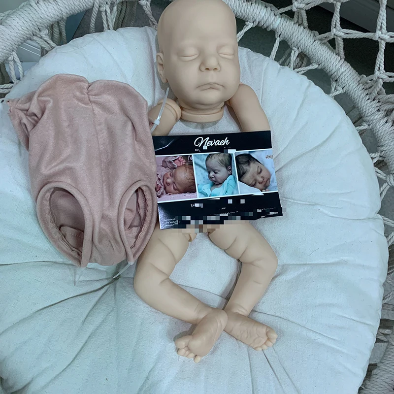 

17inch Reborn Doll Kit Nevaeh with COA Limited Edition Soft Touch Unfinished Unpainted Doll Parts Fresh Color Kit