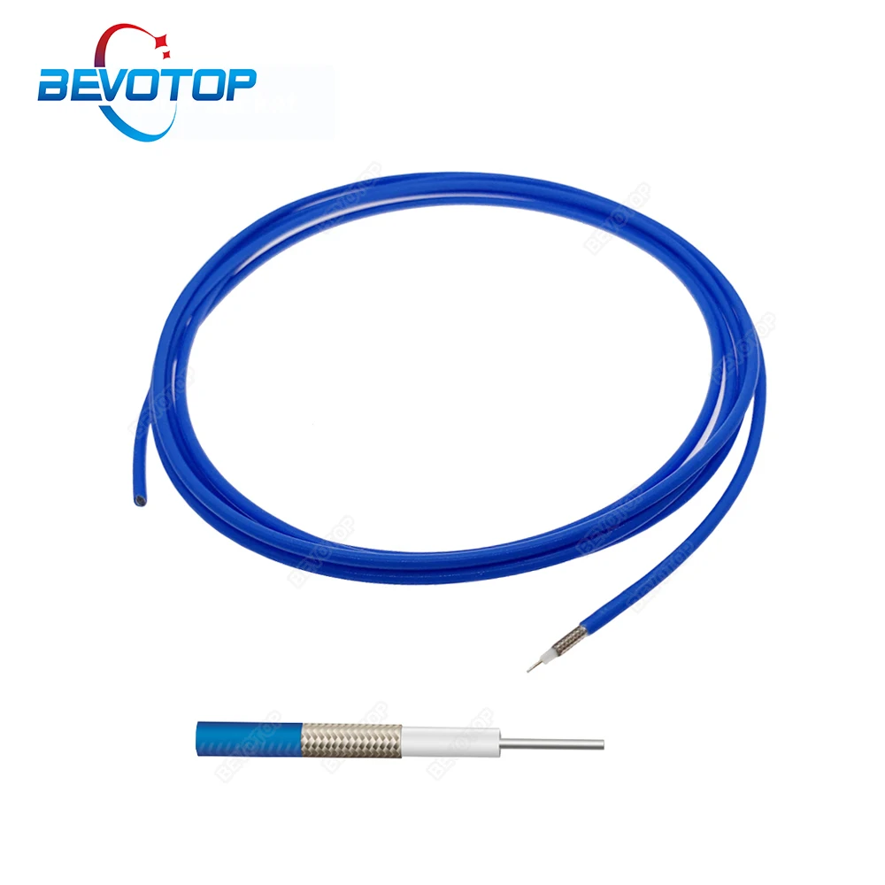 Blue RG405 Cable 086 Semi-Flexible High Frequency Test Cable 50ohm RF Coaxial Cable Pigtail Jumper Blue/Red/Silver 1M 3M 5M 10M