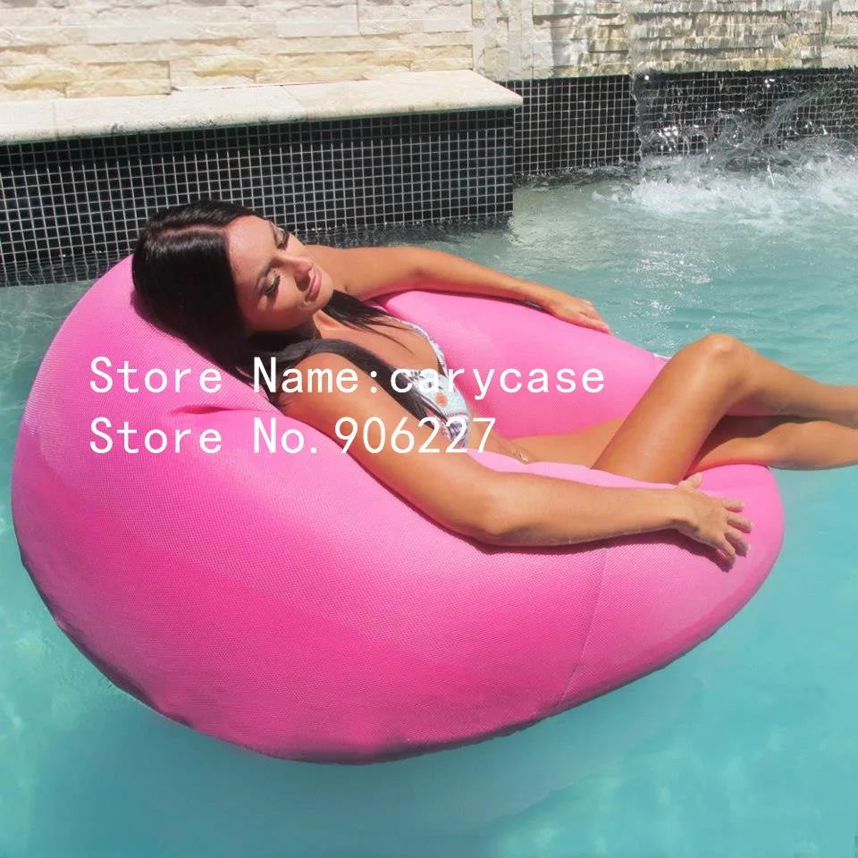 waterproof swimming beanbag chair, hot sale filling cute outdoor beanbag bean bags chair sofa cover