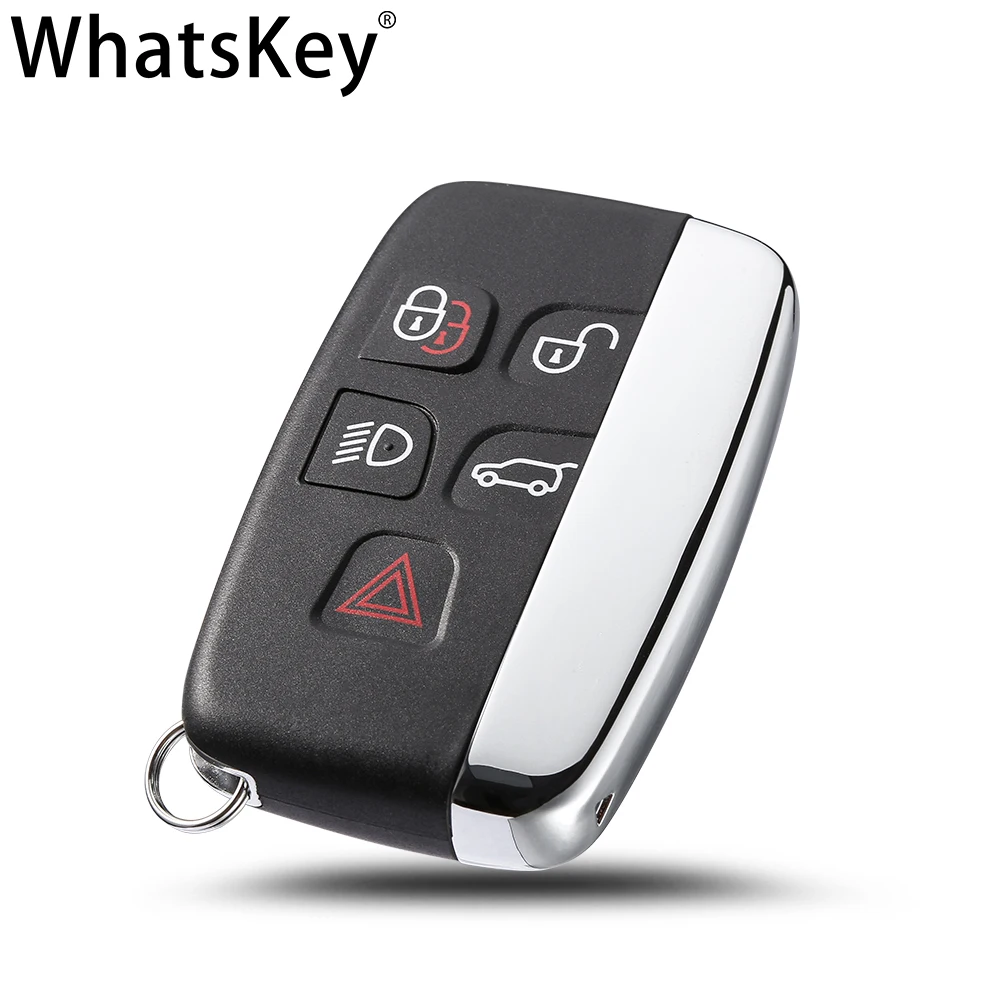 WhatsKey 5 Buttons Smart key Case For Land Rover Range Rover Freelander Evoque Discovery 4 Car Remote Key Shell For Jaguar XE XF