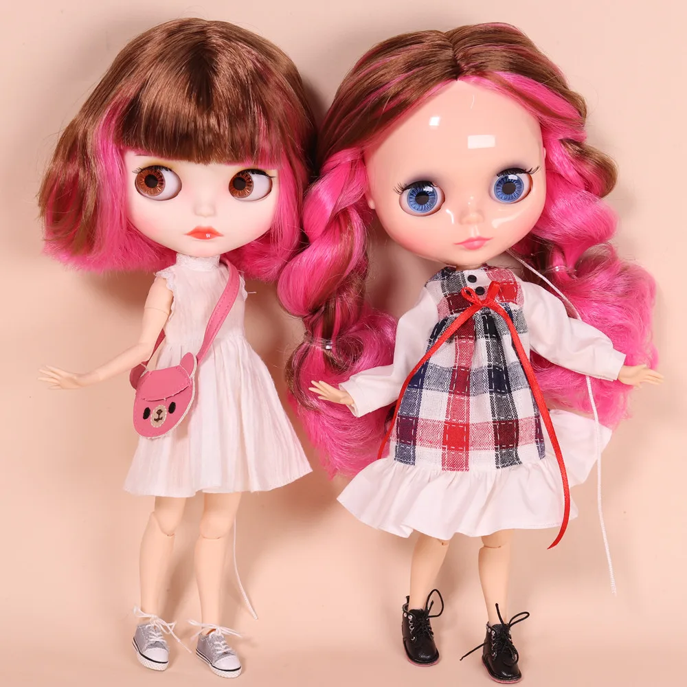 ICY DBS lalki Blyth, ale nie gwarantujemy poprawności wszystkich danych. BL9158/1252 brązowy mix różowe włosy wspólne body Neo 1/6 BJD dziewczyna anime ob24