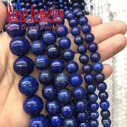 Natural Lapis Lazuli Stone Beads Round Loose Beads 15