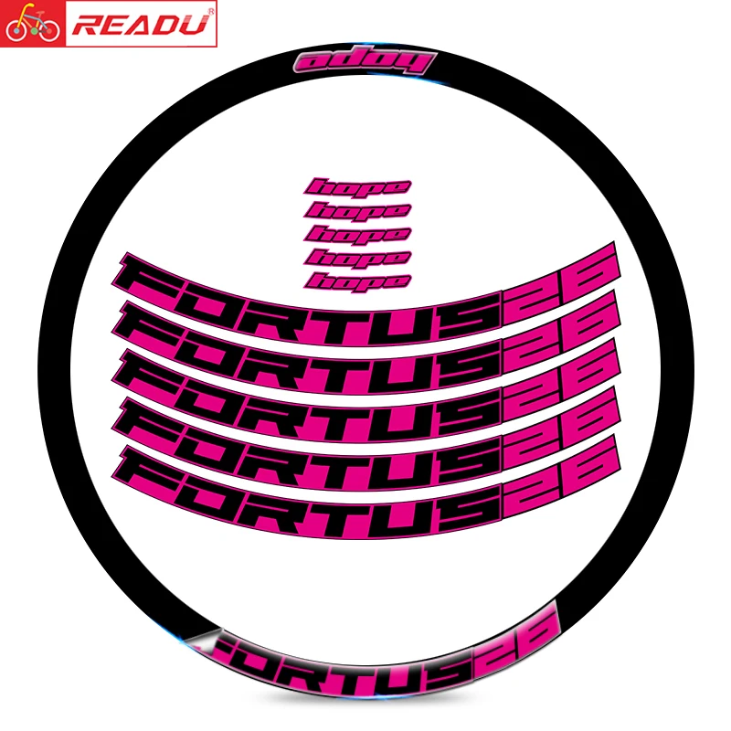 

READU hope FORTUS26 mountain wheel rim stickers MTB bicycle rims decals wheelset stickers bicycle accessories