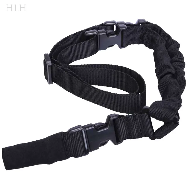 Silniejszy Quick Release Tactical 1 punkt temblak regulowana lina elastyczna karabin z paskiem na ramię QD metalowa klamra karabinek Airsoft M4 AR15