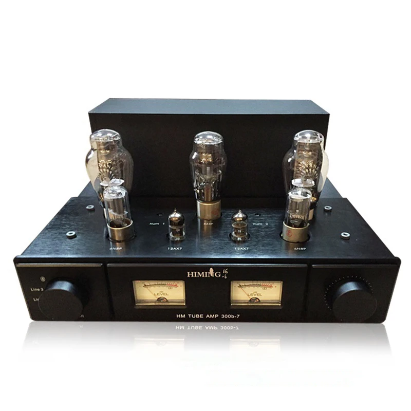 Himing RIVALS HIFI Tube Amplifier Class A Single-ended Amp 300B-7 300B Handmade Scaffolding Amplificador Audio