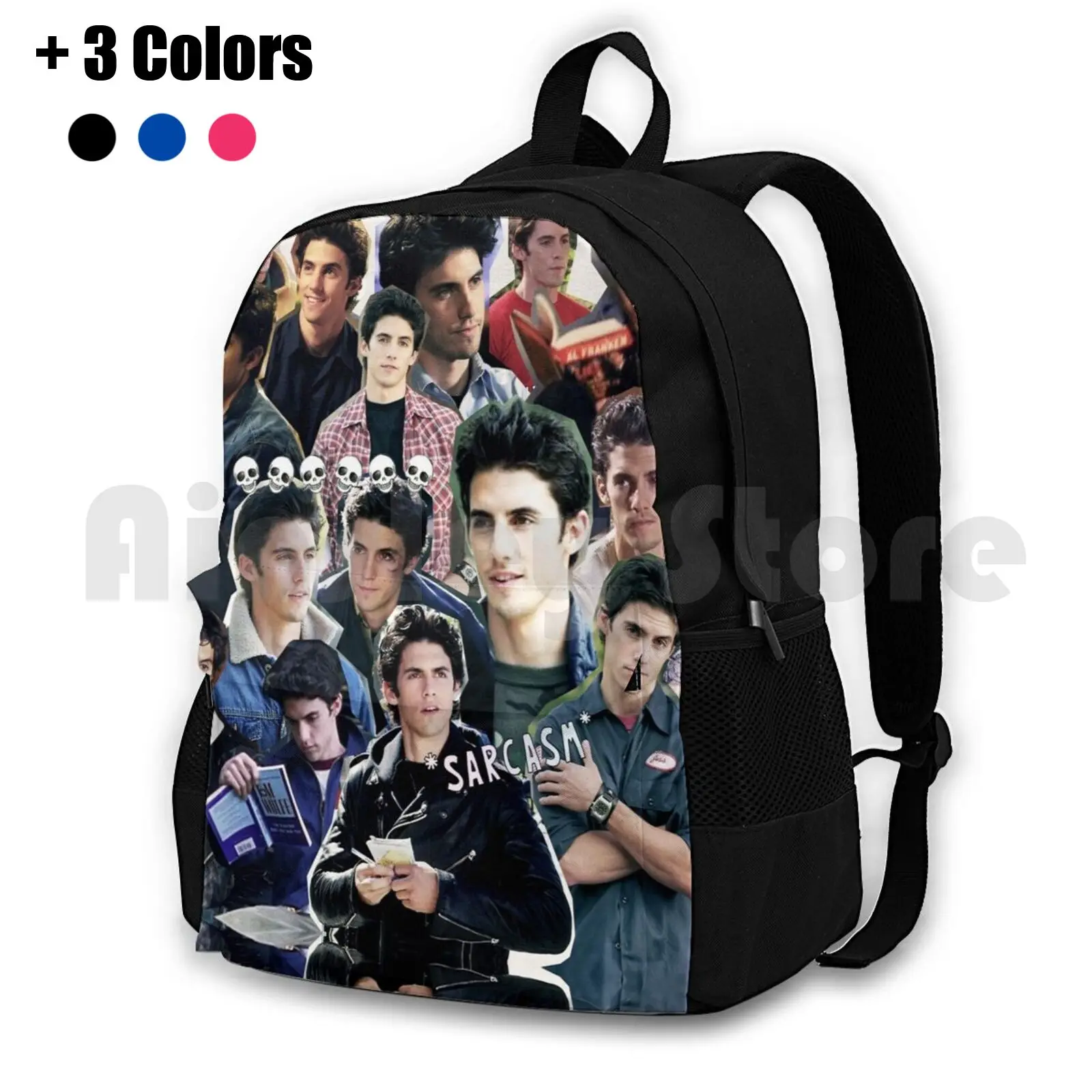 Jess Mariano Collage Outdoor Hiking Backpack Riding Climbing Sports Bag Jess Mariano Milo Ventimiglia Literati Gg Collage