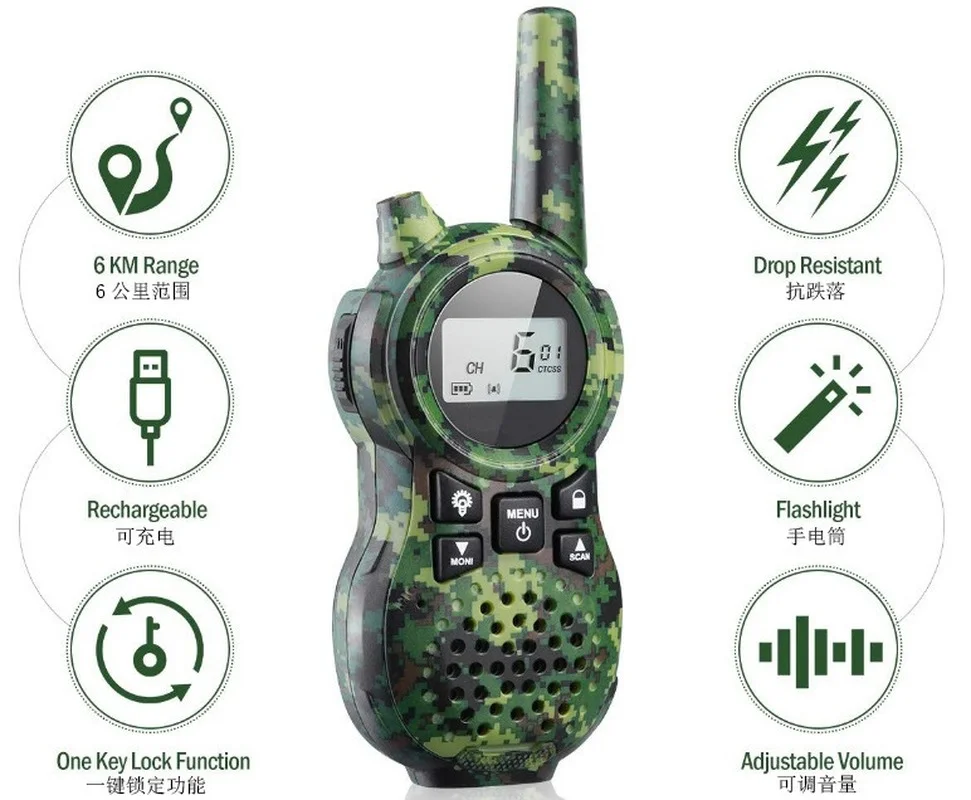 Children's Toy Walkie-talkie Children's Rechargeable Children's Toy Walkie-talkie