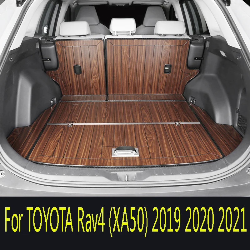 For TOYOTA Rav4 (XA50) 2019-2024 Wooden trunk mat wooden floor special automobile wooden floor ecological board foot pad