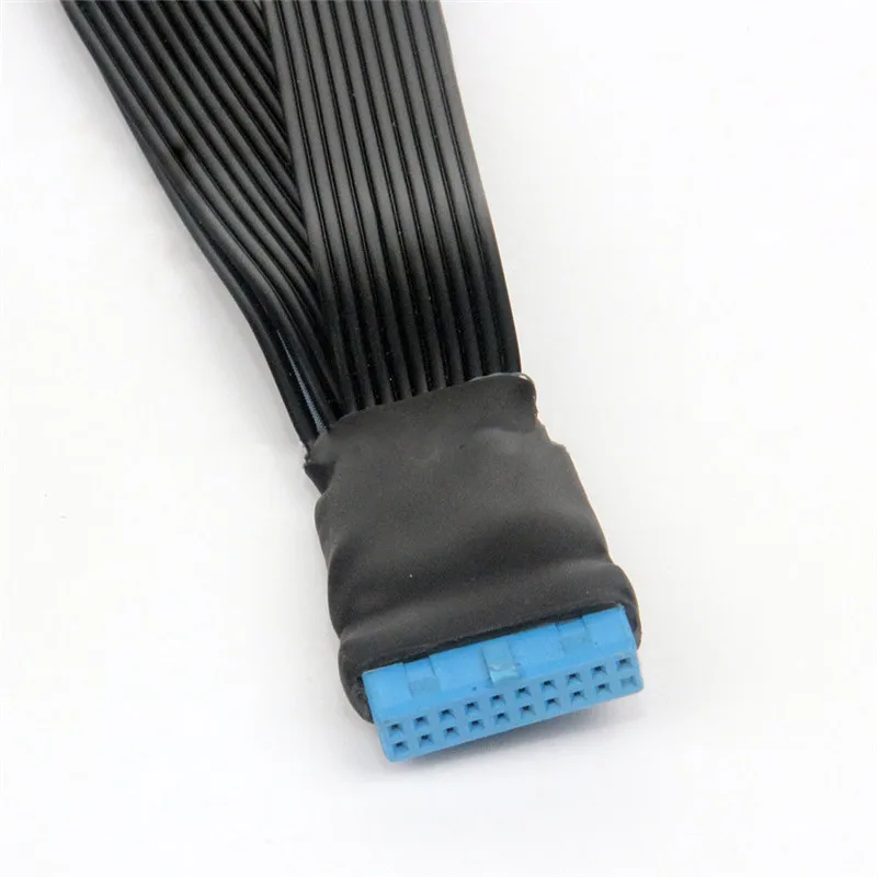 Angitu Mainboard 19Pin/20Pin USB 3.0 Y Splitter Extension Cable Female to Male Motherboard 20Pin Front Panel Cable Adapter-12cm