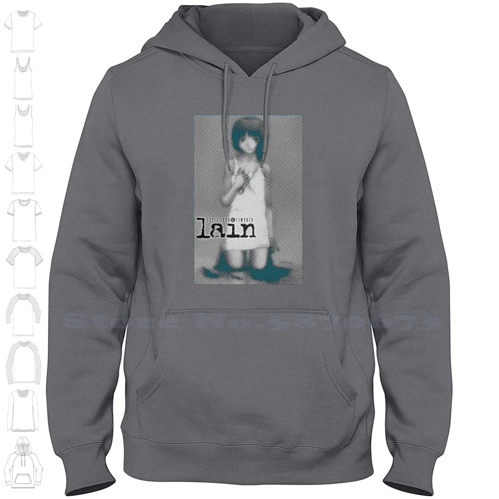 Serial Experiments Lain Streetwear Sport Hoodie Sweatshirt Serial Experiments Lain Manga Anime Japanese Japan Cyber Dystopian