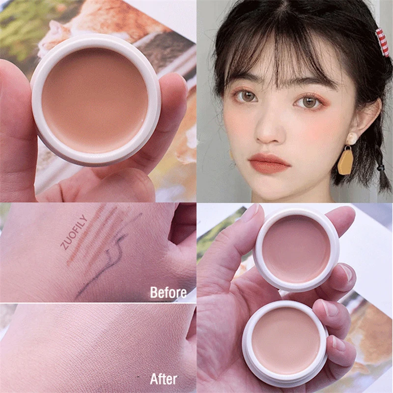 Concealer Moisturized Waterproof Cover Acne Dark Circle Nose Shadow Spot Highlightening Cream Foundation Cream Face Makeup