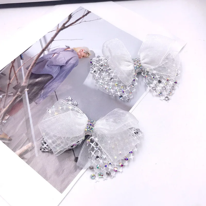 لتقوم بها بنفسك جميلة شبكة القوس عقدة مشرقة الزفاف أحذية الحفلات اكسسوارات ل صندل كعب عالٍ الأحذية النعال الزينة