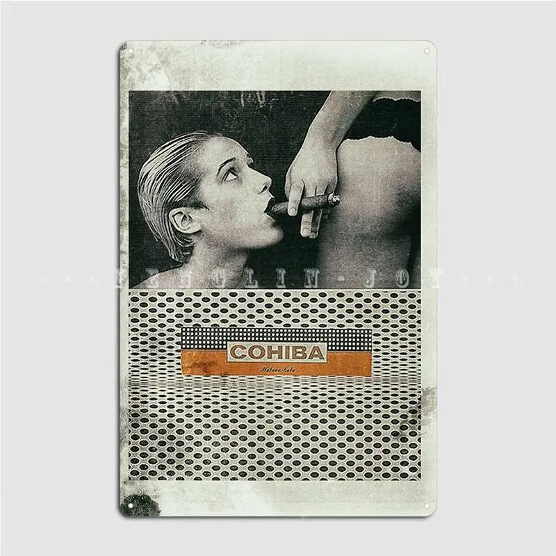 Retro Cigar Poster Metal Sign Club Home Club Bar Customize Wall Decor Tin Sign Poster