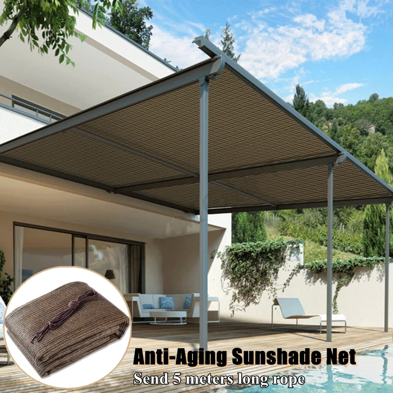 

Anti-UV Sunshade Net Balcony Shelter Outdoor Awning Tarp Garden Succulent Plant Sun Shade Net Swimming Pool Cover Shading Net